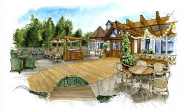 Artist impression of the refurbishment at The Bear at Burton.