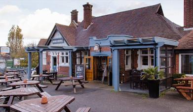 Outside of the iford pub.