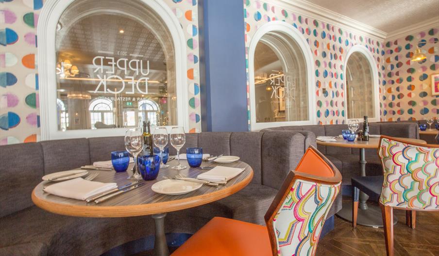Christchurch Harbour Hotel - inside dining and drinks in a trendy bar and restaurant