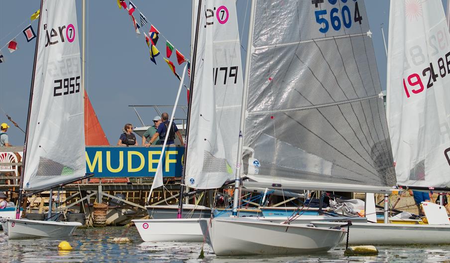 Sailing boats on the water