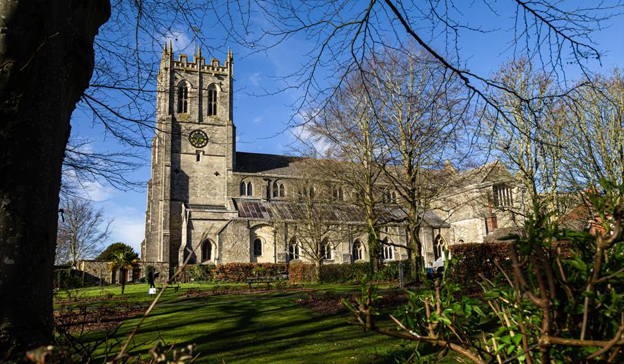 Exterior of Christchurch Priory