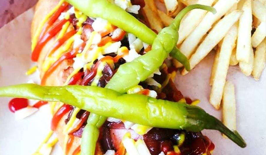 Chips and hot dog