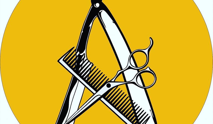 logo - image of scissors and comb