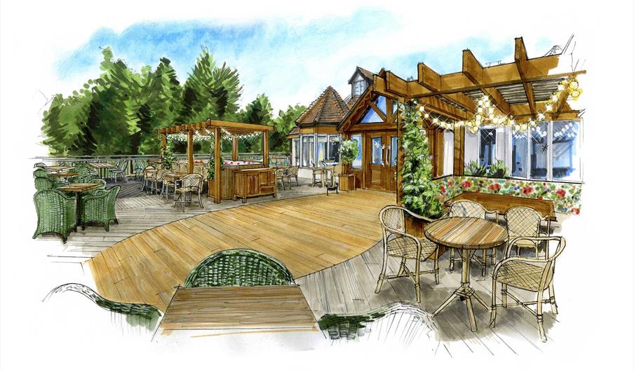 Artist impression of the refurbishment at The Bear at Burton.