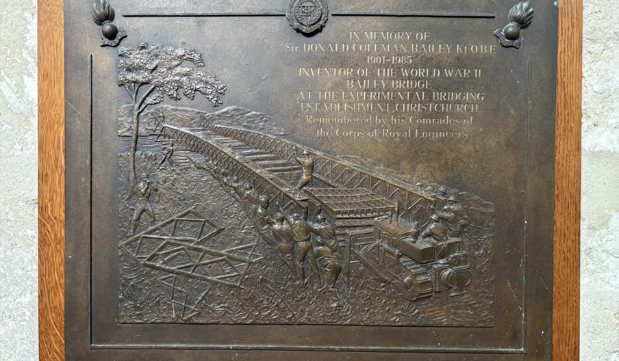 Donald Bailey memorial plaque