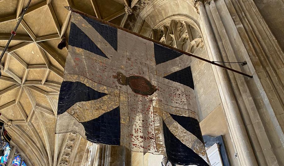 Flag inside the Priory