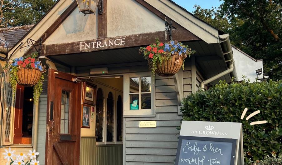 Entrance to the Crown Inn