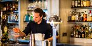 Christchurch Harbour Hotel - bar man with cocktails