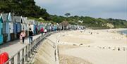 Promenade with Beach Huts at Friars Cliff.