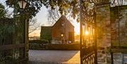 Stunning sunset behind the Place Mill in Christchurch Quay