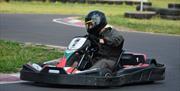 One person in the go kart