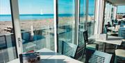 Stunning beach view through the window
