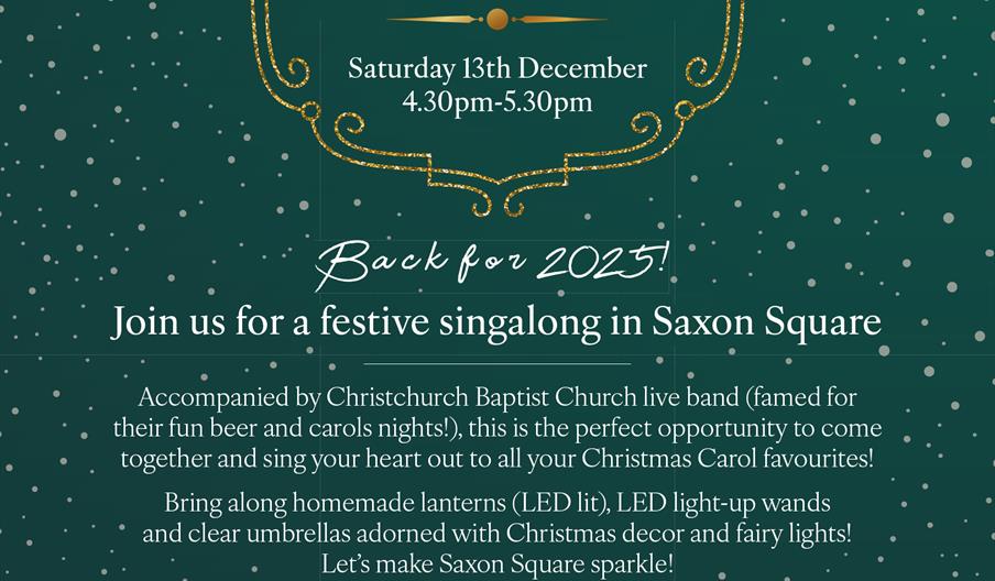 Poster advertising Carols on the Square Poster advertising Carols on the Square